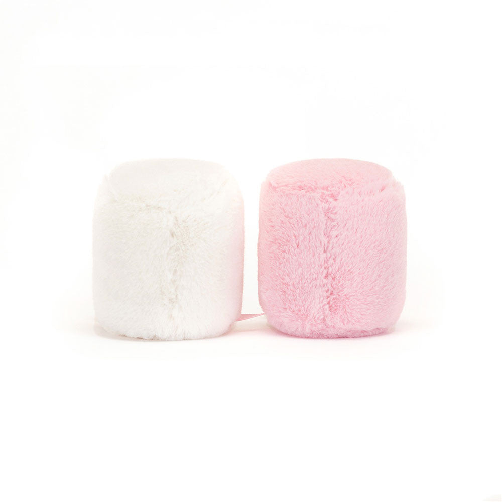 Peluche Jellycat Amuseables Pink and White Marshmallows