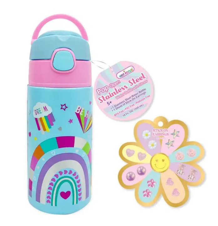 Botella Pop Open Stainless Steel Rainbow