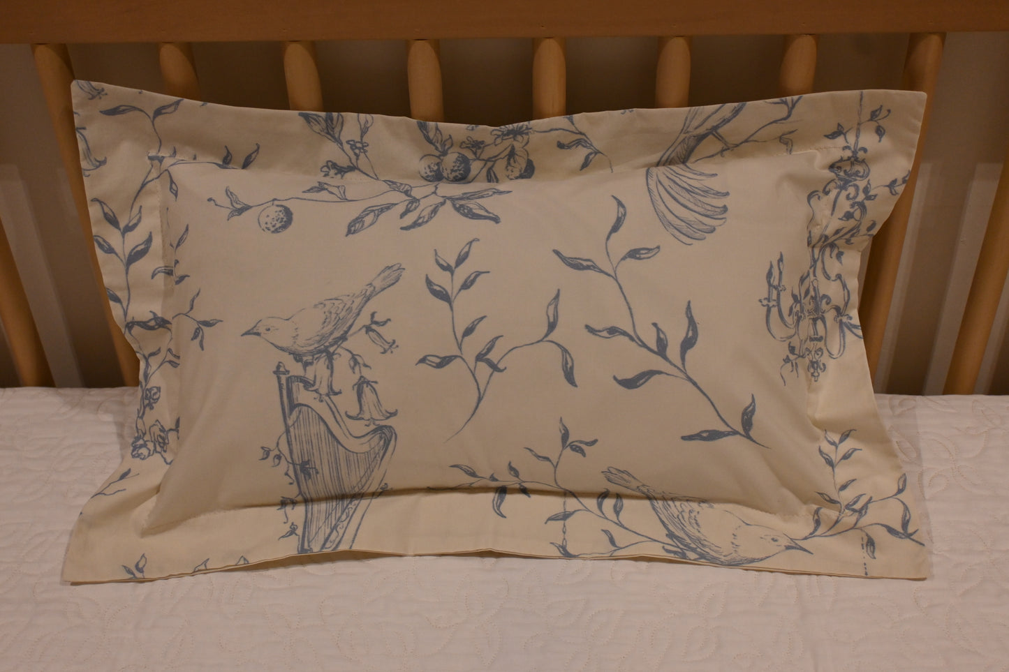 Funda Almohada 100% Algodón - Serenade En Bleu