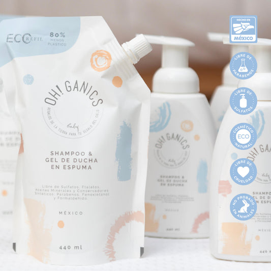 Refill Shampoo & Gel De Ducha En Espuma 440 ML