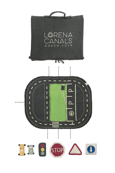Alfombra Lorena Canals Mini Mundo Green Toy Eco City