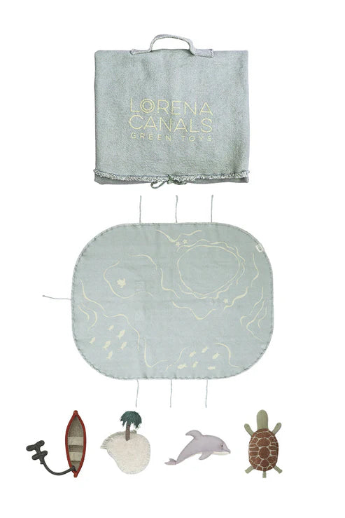 Alfombra Mini Mundo Green Toy The Island Lorena Canals