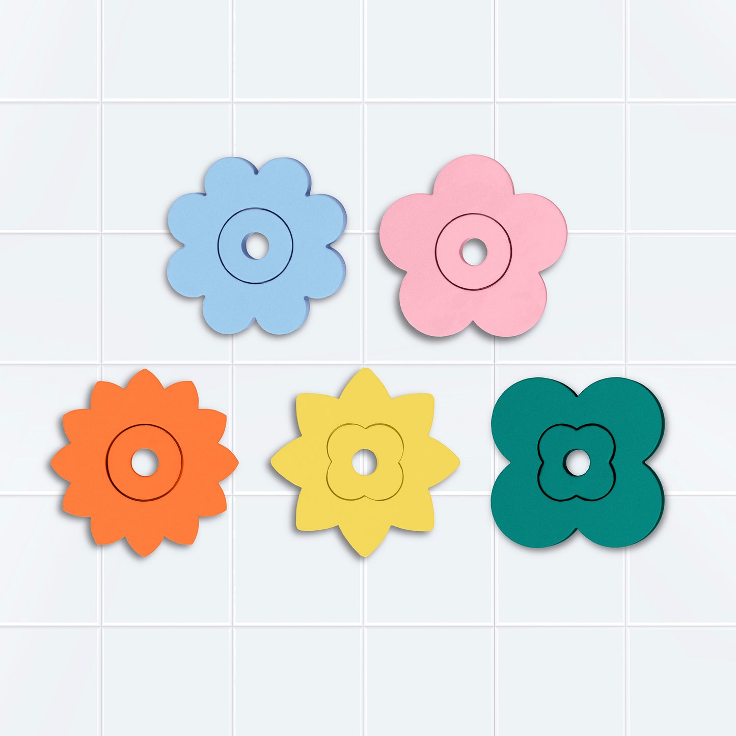 Juguete De Baño Bath Puzzle Flower Power