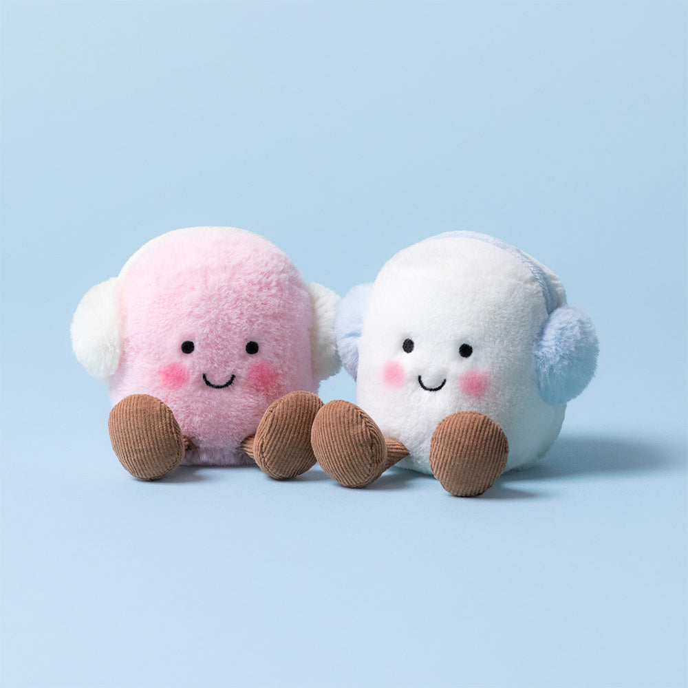 Peluche Jellycat Amuseables Toastie Pink and White Marshmallows