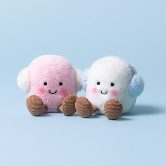 Peluche Jellycat Amuseables Toastie Pink and White Marshmallows