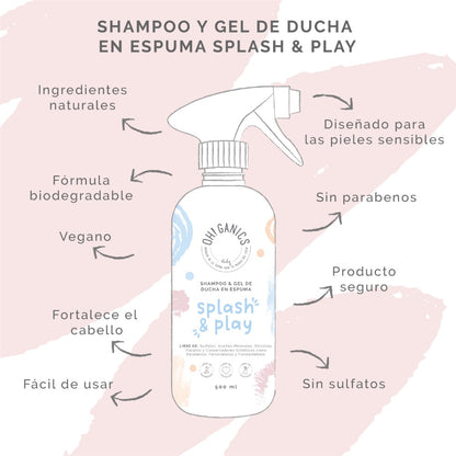 Splash And Play, Shampoo Y Gel De Ducha 500 ML