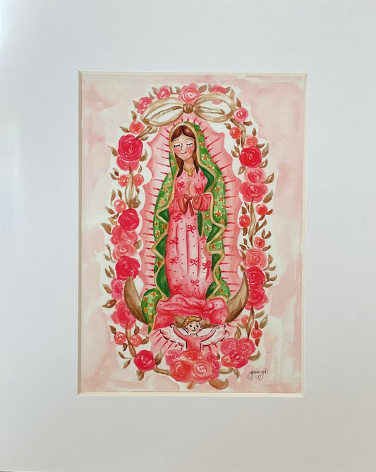 Acuarela Virgen María