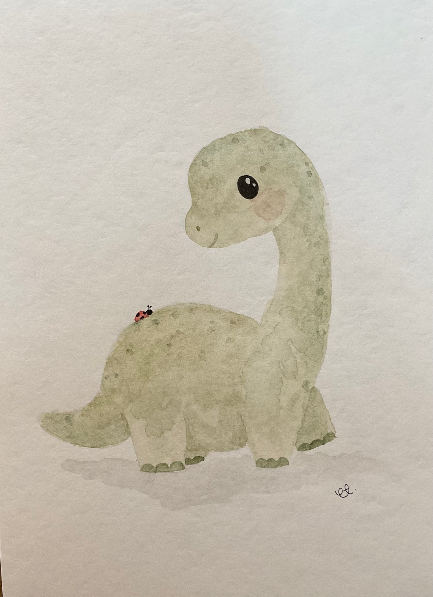 Ilustración Dinosaurio & Catarina