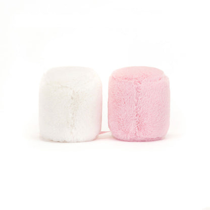Peluche Jellycat Amuseables Pink and White Marshmallows