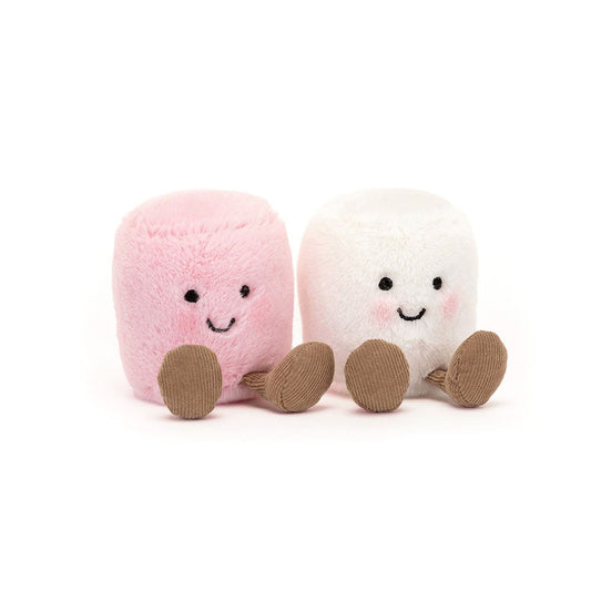 Peluche Jellycat Amuseables Pink and White Marshmallows