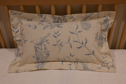 Funda Almohada 100% Algodón - Serenade En Bleu