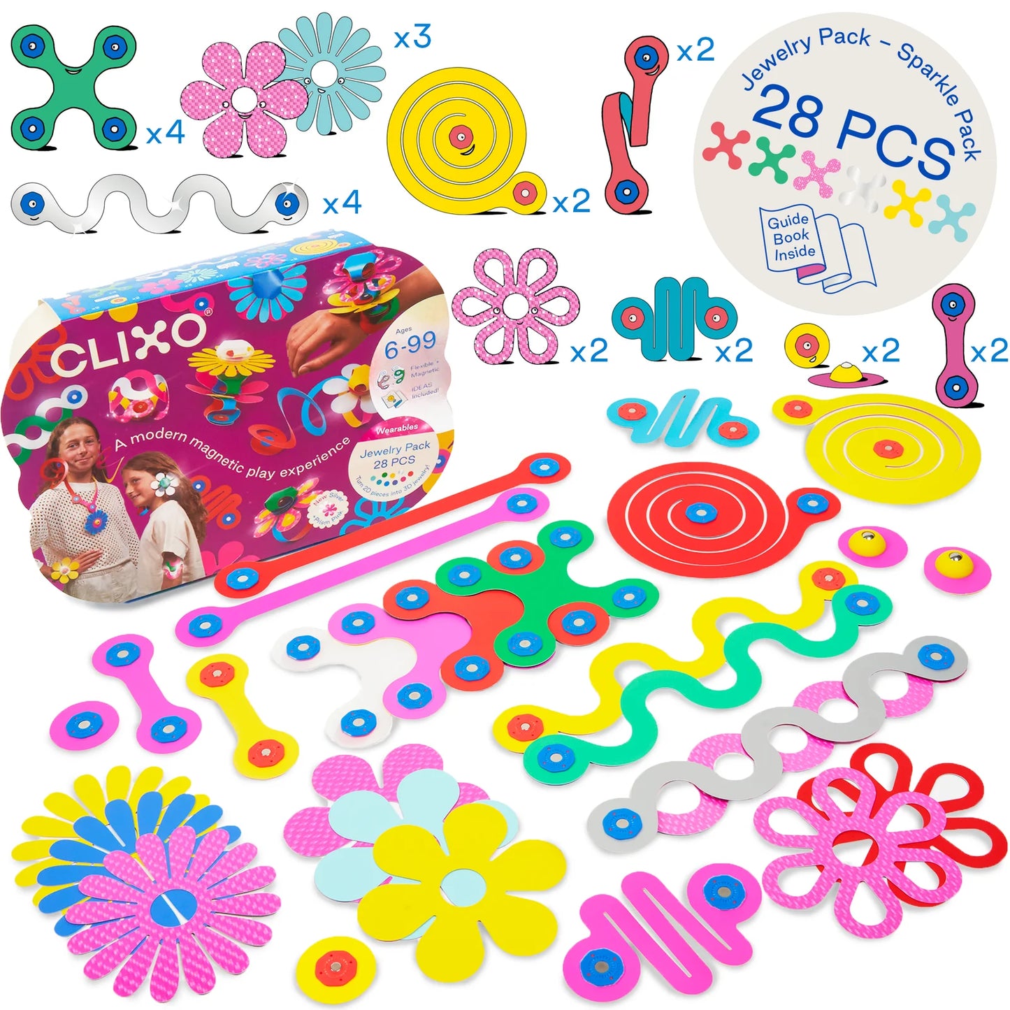 Juguete De Construcción Clixo Jewelry Pack