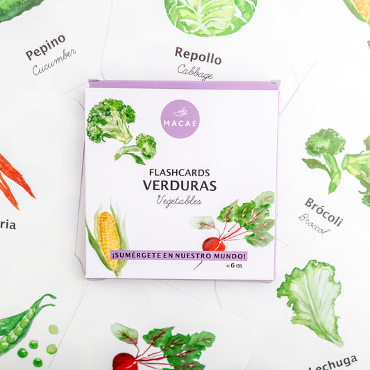 Flashcards Verduras Impermeables