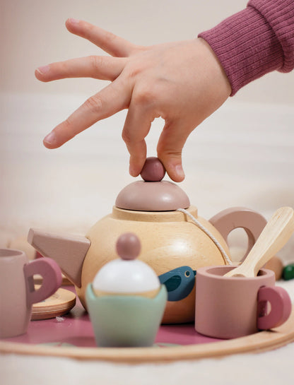 Juguete de Madera Tenderleaf Juego De Té Dulce Ave