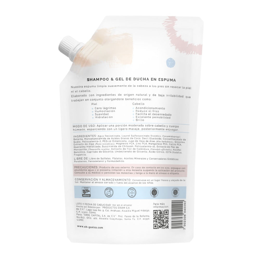 Refill Shampoo & Gel De Ducha En Espuma 440 ML