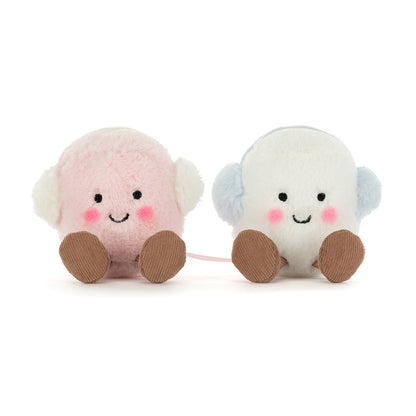 Peluche Jellycat Amuseables Toastie Pink and White Marshmallows