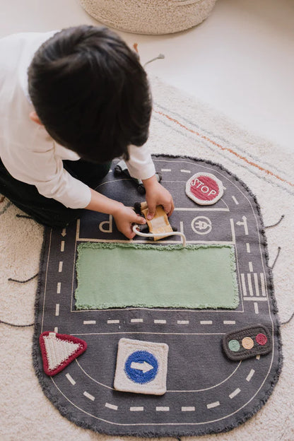 Alfombra Lorena Canals Mini Mundo Green Toy Eco City