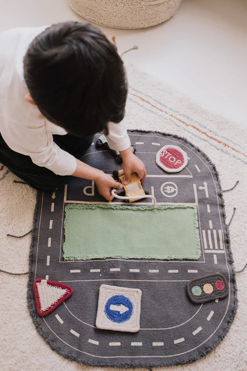 Alfombra Lorena Canals Mini Mundo Green Toy Eco City