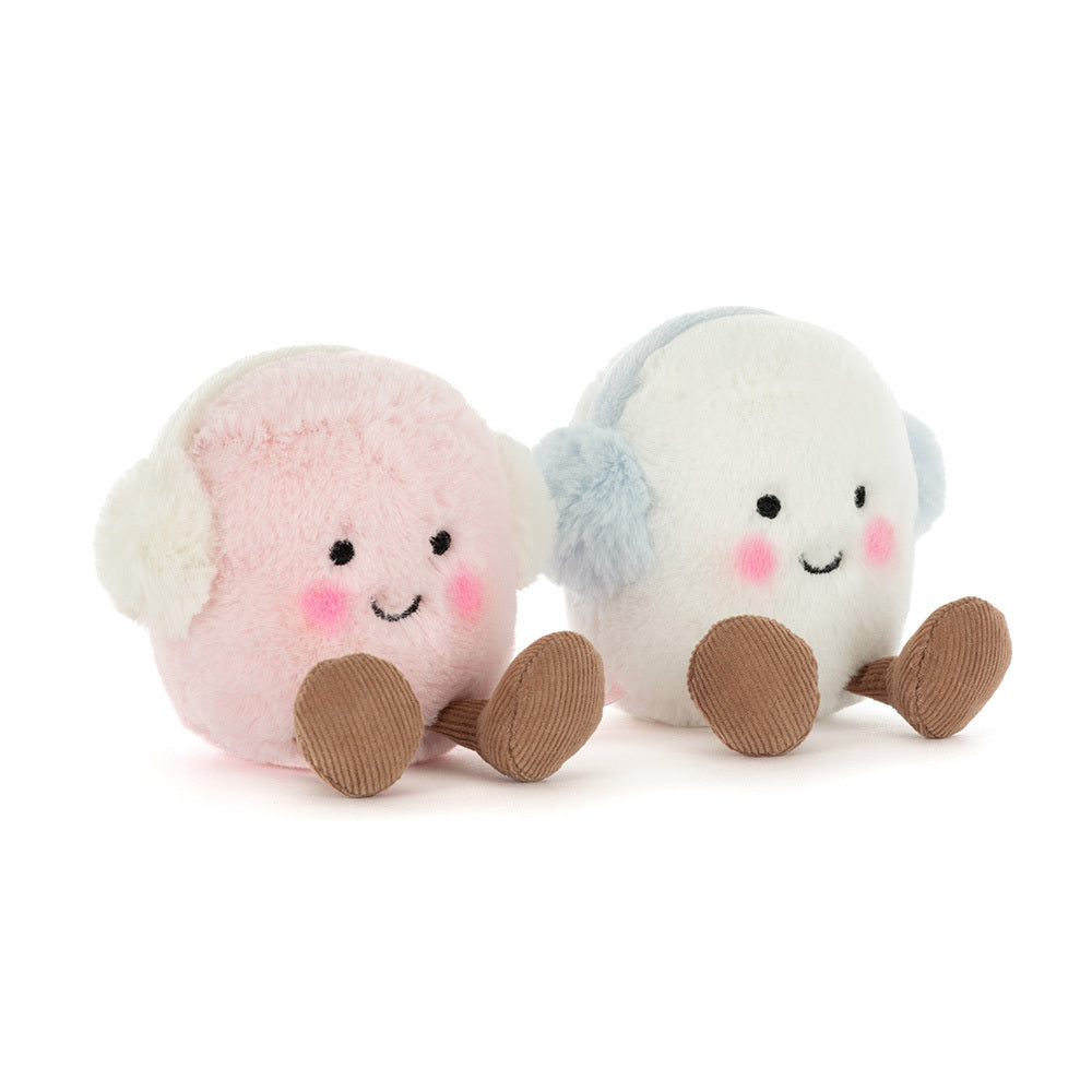 Peluche Jellycat Amuseables Toastie Pink and White Marshmallows